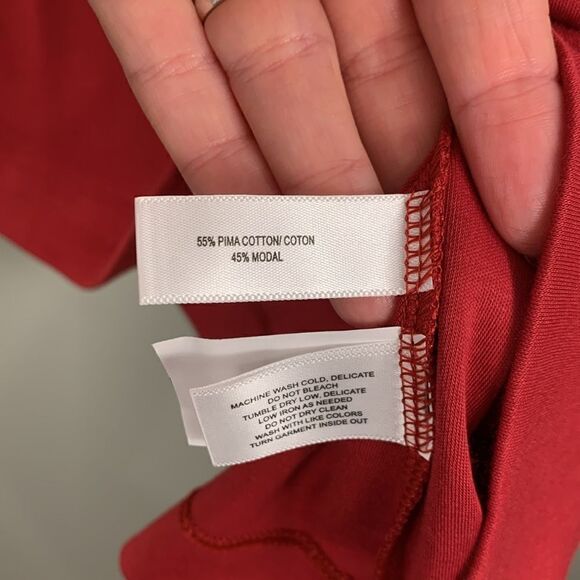 Cutter and Buck red mens 3X polo shirt short sleeve cotton modal blend - Picture 5 of 7